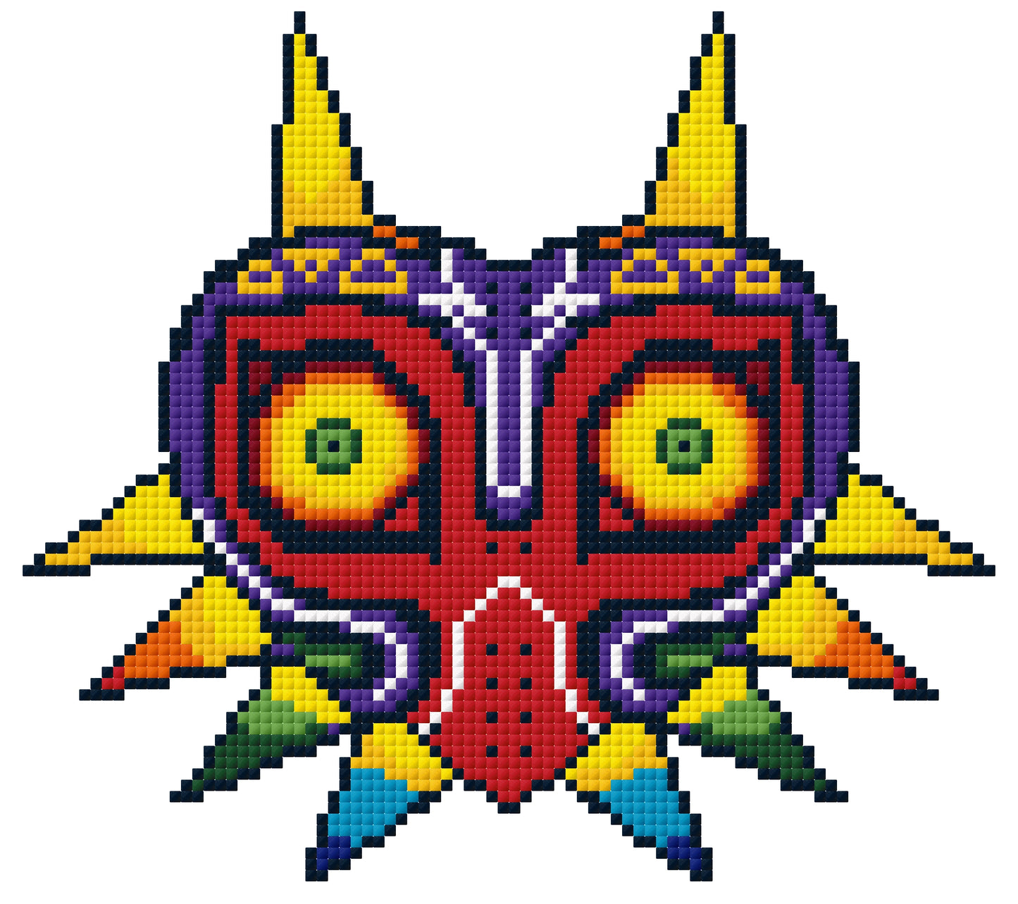 Majoras Mask Cross Stitch Pattern Digital Download