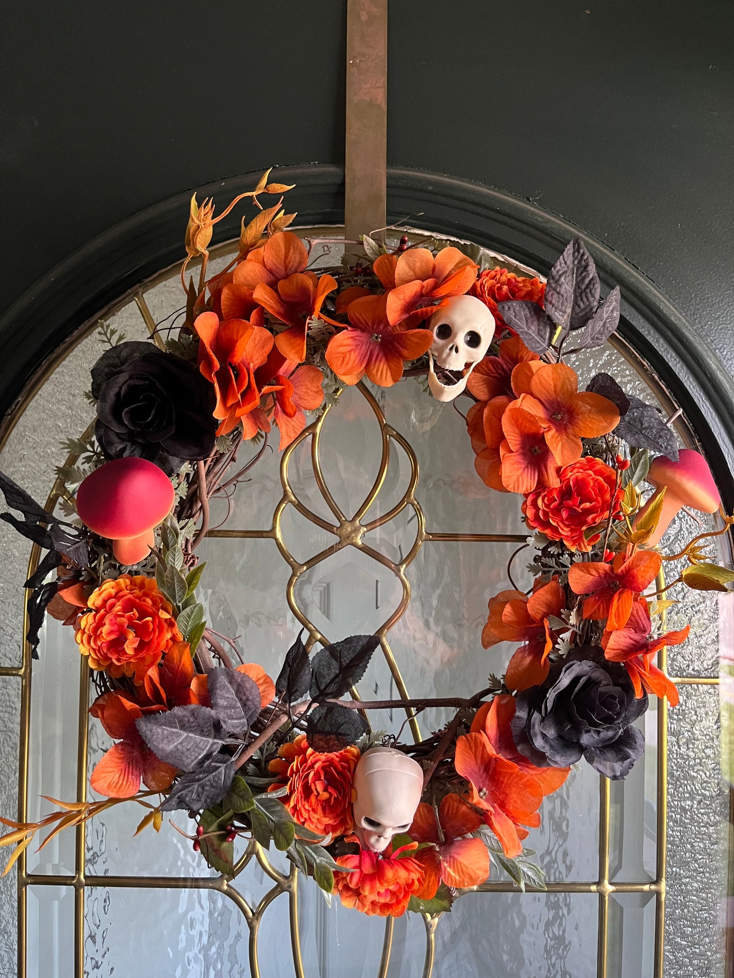 Halloween Skull Wreath