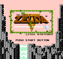 Zelda Title Screen Cross Stitch Pattern